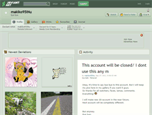 Tablet Screenshot of makiko95inu.deviantart.com