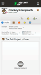Mobile Screenshot of monkeystealspeach.deviantart.com