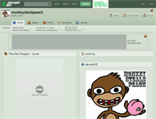 Tablet Screenshot of monkeystealspeach.deviantart.com