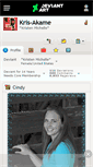 Mobile Screenshot of kris-akame.deviantart.com