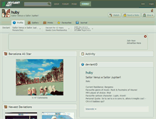 Tablet Screenshot of huby.deviantart.com