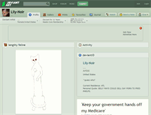 Tablet Screenshot of lily-noir.deviantart.com