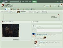 Tablet Screenshot of faeofwinter.deviantart.com