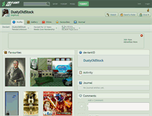 Tablet Screenshot of dustyoldstock.deviantart.com