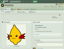 Tablet Screenshot of demonlemon.deviantart.com