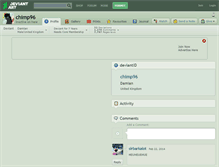 Tablet Screenshot of chimp96.deviantart.com