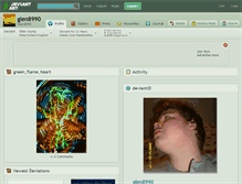 Tablet Screenshot of glen8990.deviantart.com