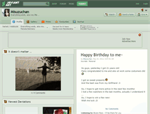 Tablet Screenshot of misuzuchan.deviantart.com