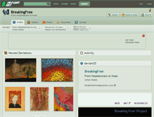 Tablet Screenshot of breakingfree.deviantart.com