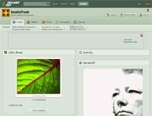Tablet Screenshot of beatlefreak.deviantart.com