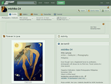 Tablet Screenshot of michiko-24.deviantart.com