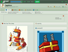 Tablet Screenshot of cappitron.deviantart.com