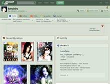 Tablet Screenshot of kenchiro.deviantart.com