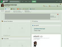 Tablet Screenshot of pedobearrebornplz.deviantart.com
