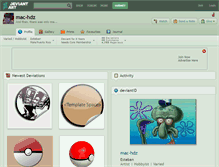 Tablet Screenshot of mac-hdz.deviantart.com