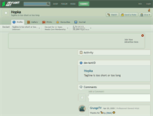 Tablet Screenshot of hopka.deviantart.com