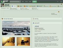 Tablet Screenshot of jinxar.deviantart.com