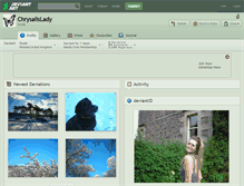 Tablet Screenshot of chrysalislady.deviantart.com