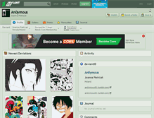 Tablet Screenshot of an0ymous.deviantart.com
