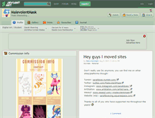 Tablet Screenshot of malevolentmask.deviantart.com