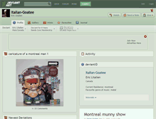 Tablet Screenshot of italian-goatee.deviantart.com