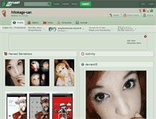 Tablet Screenshot of hitokage-san.deviantart.com