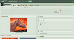Desktop Screenshot of hpequineart.deviantart.com