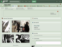 Tablet Screenshot of bexy-bell.deviantart.com