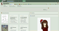 Desktop Screenshot of kittykat0503.deviantart.com