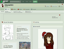 Tablet Screenshot of kittykat0503.deviantart.com
