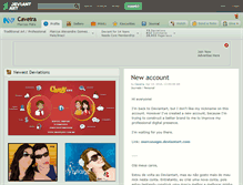 Tablet Screenshot of caveira.deviantart.com