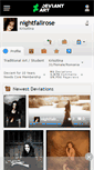 Mobile Screenshot of nightfallrose.deviantart.com