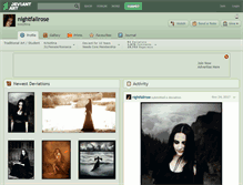 Tablet Screenshot of nightfallrose.deviantart.com