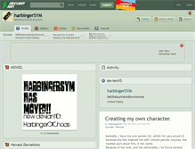 Tablet Screenshot of harbingersym.deviantart.com