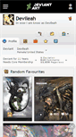 Mobile Screenshot of devileah.deviantart.com