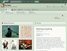 Tablet Screenshot of devileah.deviantart.com