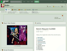 Tablet Screenshot of jinoku.deviantart.com