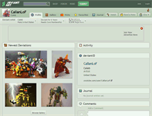 Tablet Screenshot of callanlof.deviantart.com