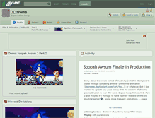 Tablet Screenshot of jlxtreme.deviantart.com