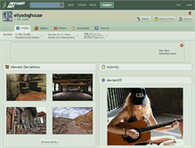 Tablet Screenshot of ellysdoghouse.deviantart.com