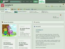 Tablet Screenshot of mordyfan13.deviantart.com