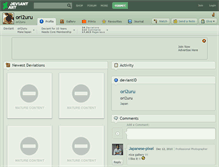 Tablet Screenshot of ori2uru.deviantart.com