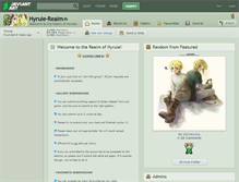 Tablet Screenshot of hyrule-realm.deviantart.com