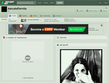 Tablet Screenshot of mancateeternita.deviantart.com