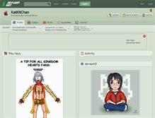 Tablet Screenshot of katkitchan.deviantart.com