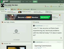 Tablet Screenshot of fox-under-the-stars.deviantart.com