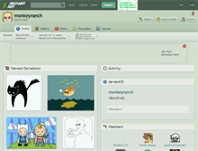 Tablet Screenshot of monkeyranch.deviantart.com