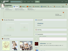 Tablet Screenshot of chomiryo.deviantart.com