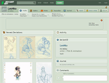 Tablet Screenshot of leonko.deviantart.com