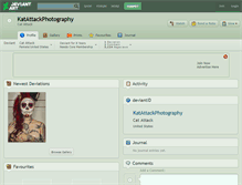 Tablet Screenshot of katattackphotography.deviantart.com
